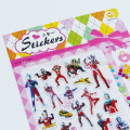 Cartoon Super Hero Self Adhesive Puffy Sticker with Diamond